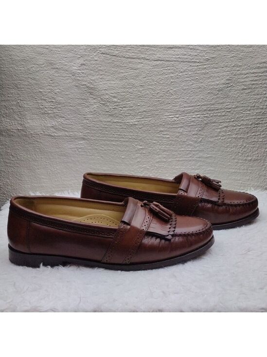 G.H. Bass & Co. Weejuns Frazier Men\'s Brown Leather Kiltie Tassel Loafer Shoe main image 7